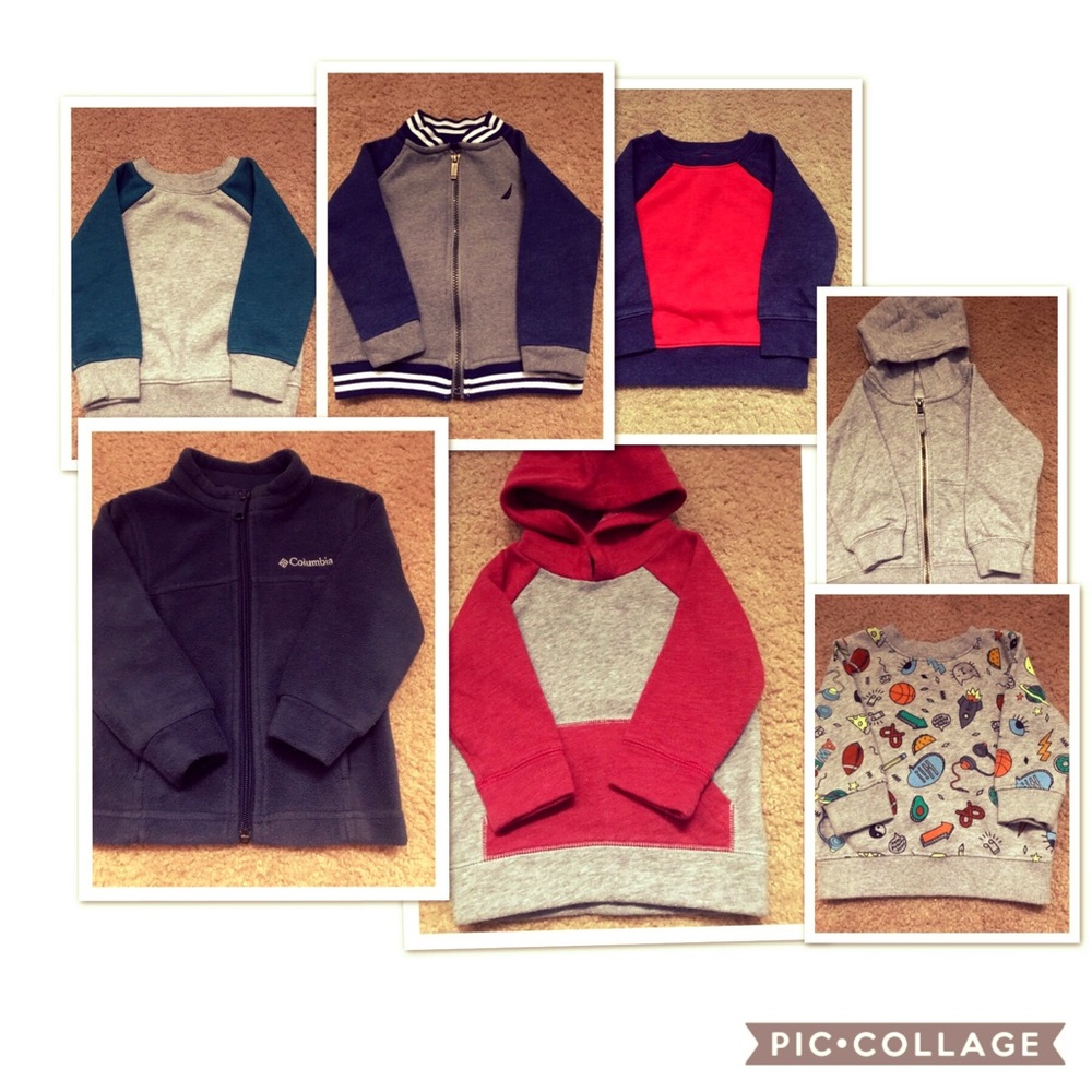 Boys size 12 months sweatshirt and fleece jacket